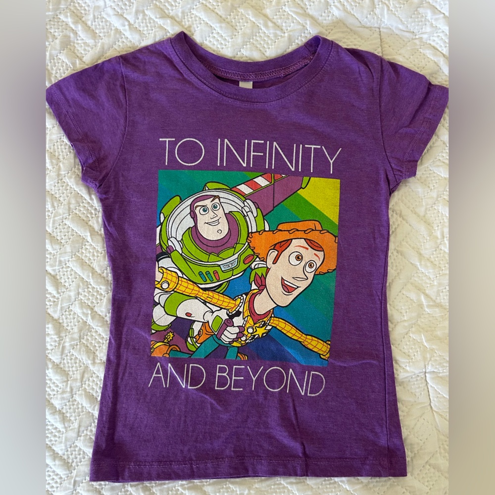 Disney Purple Buzz and Woody Kids T-Shirt